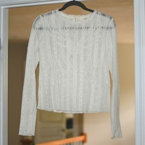 Athé Vanessa Bruno NWOT ivory floral lace top